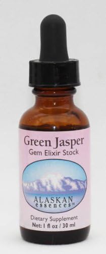 Green Jasper Gem Elixir 1 oz Size