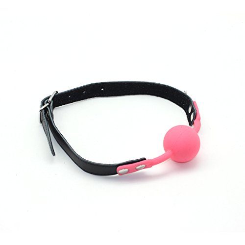 Mouth Silicone Ball Gag – SMspade Bondage Gear Restraint Mouth Ball Gag for Women, Pink