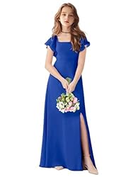 TAISHAN Junior Bridesmaid Dress for Wedding Ruffle