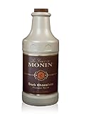 Monin Dark Chocolate Sauce (1 Single 64 Ounce Bottle-Half Gallon-1.89-liter bottle)