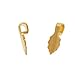 Aanraku, Glue-On Pendant Bails, Small, 10 Pieces, Gold Plated