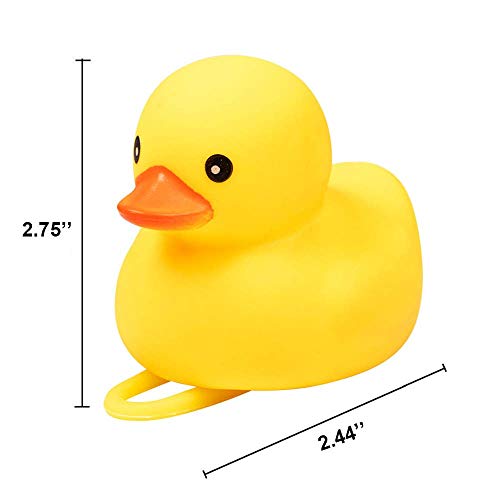 SwetLao Duck Bike Bell, Rubber Duck Bicycle Horn with LED Light and