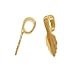 Aanraku, Glue-On Pendant Bails, Medium, 10 Pieces, Gold Plated