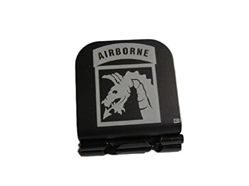 18th Airborne Patch Laser Etched Hat Clip Black