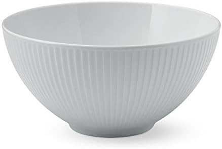 Pillivuyt, Plissé White Porcelain Large Serving / Salad Bowl, 9.5 Inches Diameter, 3 Quarts