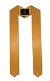 CollegeFashion Graduation Stole, yellow-gold