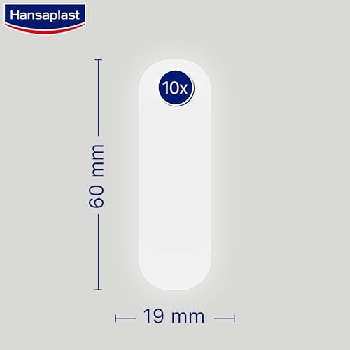 Hansaplast Second Skin Protection Cerotti Idrocolloidali S, Cerotti cicatrizzanti con capsula curativa per dita delle mani, Forte adesione, Sottili e flessibili, 1 confezione da 10 pezzi 1,9 x 6 cm