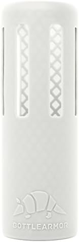 BottleArmor Protective Silicone Sleeve for Hydro Flask Water Bottles with DropShield Technology (Ice (Glows Blue), 24 oz)