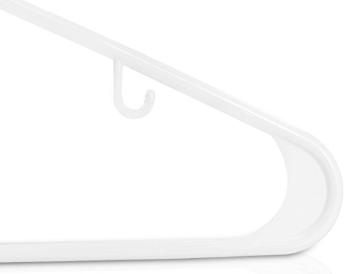 2 Utopia+Home+White+Plastic+Hangers