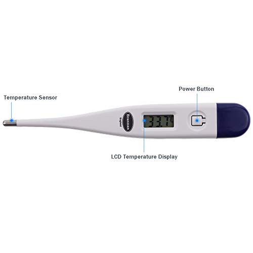 Brannan Digital Vets Thermometer for Pet Owners of Dogs Cats Horses Animals with Free Veterinary Hobday's Spec Chart
