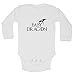 Newborn Onesie Game Of Thrones Kids Shirt “Baby Dragon” - Funny Threadz, 3-6 Months, White