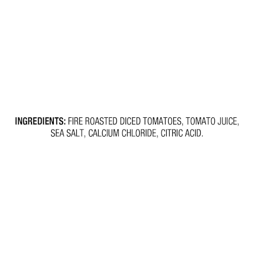 AMAZON FRESH, FIRE ROASTED DICED CANNED TOMATOES, 14.5 OZ (PREVIOUSLY HAPPY BELLY, PACKAGING MAY VARY)