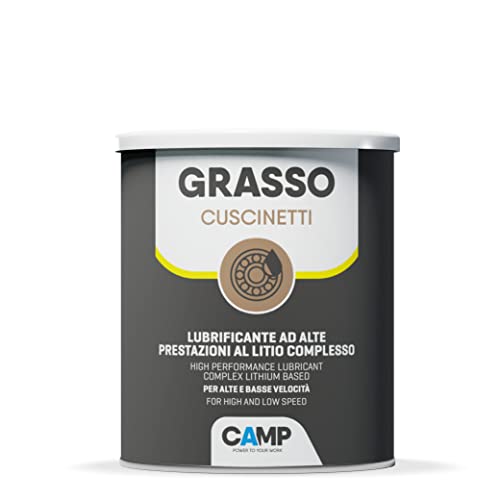 Camp Grasso Cuscinetti, Grasa Lubricante Para Rodamientos y Engranajes, de Litio Compleja E.P. y Nlgi2 de Óptimo Rendimiento, Antioxidante y Antidesgaste, 1Kg