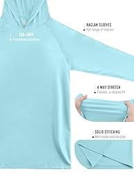 Hoodies for Men Rash Guard UPF50+ Sun Protection UV