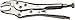 Aven 10375 Long Nose Stainless Steel Locking Pliers, 7-inches