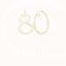 Ella Celebration 80 Cake Topper for 80th Birthday - Rhinestone Number Party Supplies & Decoration Ideas (Rose Gold)