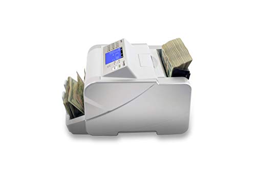 SILVER by AccuBANKER S6500 Cash Counter Money Counter Machine Quick Mixed Denomination Bill Counter with Counterfeit Detector UV, MG, Infrared, Size & Metal Thread (S6500) - Thumbnail 2