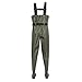 Duck and Fish PVC Chest Wader Boot Foot with Waist Belt