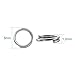 Pandahall 10g/160pcs Double Loops Round Split Jump Rings Wire Connector for Keychains Charm 304 Stainless Steel Color 5x1.2mm