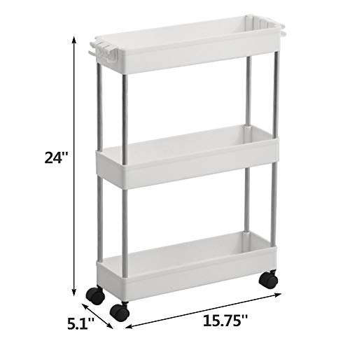 SPACEKEEPER 3 Tier Slim Storage Cart - Image 5
