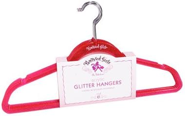 Glitter Hanger (Set of 6) Color: Fuchsia