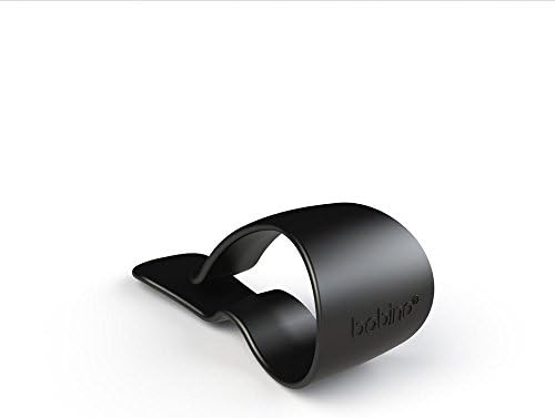 Kikkerland Bobino Black Car Sun Visor Glasses Clip + Free KarenDeals Microfiber Cleaning Cloth