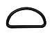 ..Metal Black D Rings Buckle D-Rings 1.5 Inches Inside Diameter for Strap Pack of 12