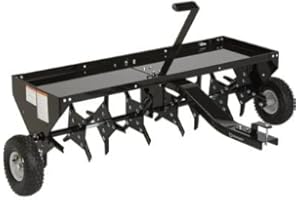 Strongway Tow-Behind Plug Aerator - 48in.W, 32 Coring Plugs