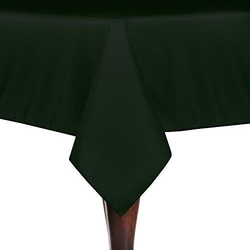 Ultimate Textile 72 x 72-Inch Square Polyester Linen Tablecloth Forest Green