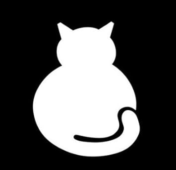 Amazon Com Fat Cat Sticker Vinyl Decal Love Kitten Animal Meow Car Window Wall Cute Kitty Die Cut Vinyl Decal For Windows Cars Trucks Tool Boxes Laptops Macbook Virtually Any Hard Smooth