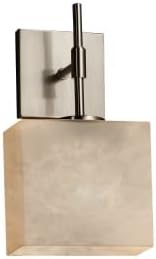 Justice Design Group Lighting Cld-8417-30-Nckl-LED1-700 Union Ada 1-Light Wall Sconce-Oval Shade-Clouds-LED, Brushed Nickel