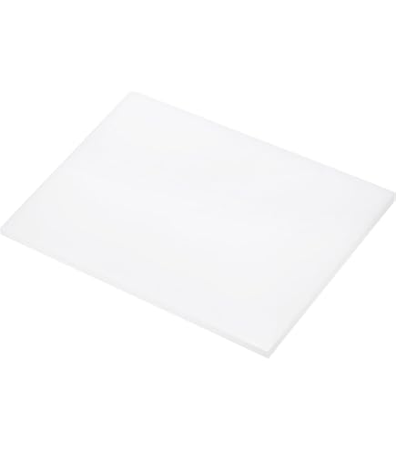 Lot De 5 Feuilles PTFE (Téflon) 50x50 Mm - Épaisseurs 0,2 à 0,8 Mm - Résistant Haute Température - Blanc