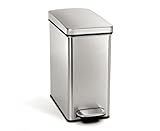 Simplehuman 10-Liter Slim Profile Trash Can image large Simplehuman 10-Liter Slim Profile Trash Can image large