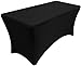 Banquet Tables Pro Black 30 Inch Wide x 48 inch Long, 4 Foot Stretch Spandex Tablecover