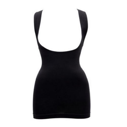 EOZY Black Slimming Control Body Shaper Underbust Tummy Vest Shapewear Waspie Corset Suit