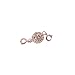 SYGY 4 Pcs Gold tone and Silver Tone, Rose gold, Black Ball magnetic clasps for jewelry