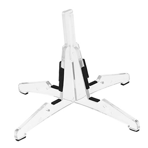 image for gazechimp Clear Flute Clareint Stand 4 Peg Acrylic Stand For Wind Wood