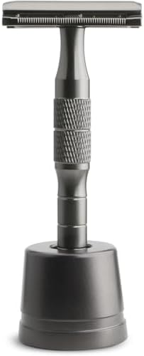 Saudi Razor Double Edge Safety Razor With Stand, Single Blade Razors for Men and ...