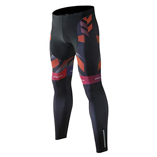 image for Xtextile Men's Bicycle Pants 4D Coolmax Padded Cycling Tights Leggings