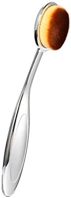 Oval Toothbrush Makeup and Foundation Brush: Professional Spoon Brush with Soft, Laser Cut, Synthetic &amp; Antibacterial Bristles - Cosmetic Tool for Flawless Application of Liquid, Powder, and Cream