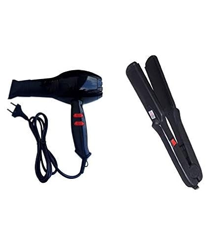 Beldaenova Neway 1500W Hair Dryer and Hair Straightener Pressing Machine (Black)