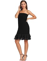 Extensor de muselina hasta la rodilla con volantes para vestido o falda