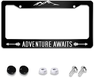 License Plate Frame Adventure Awaits Car Tag Frame