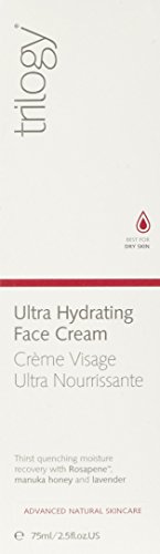 Trilogy Ultra Hydrating Face Cream for Unisex, 2.5 Ounce