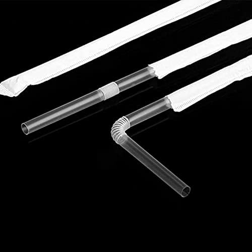 Disposable Plastic Straws Individual Paper Package (clear, 300 Coun） price in UAE Amazon UAE