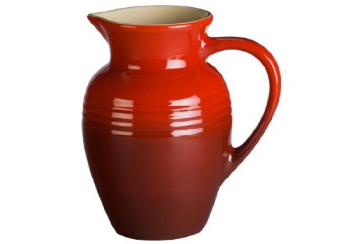 Le Creuset Stoneware 2-Quart Pitcher, Cherry