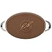 Rachael Ray Cucina Nonstick Sauce Pan/Saucepan/Oval Sauteuse with Lid, 5 Quart, Mushroom Brown
