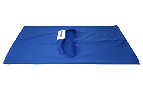 6 Pack Stretchable Book Covers: Standard Size, Reusable, Washable, Fits Hardcover Books from 6" x 7" up to 7.5" x 9.5" (6 Blue)