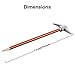 Chinco 24 Pieces Pickaxe Pencils Eraser Set Funny Eraser Topper Pencils Bulk with Axe Shape Erase for Back to School Supplies Students Gifts
