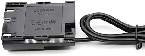 USB Adapter Kit DC 8.4V ACK-E6 + Fully Decoded DR-E6 Coupler LP-E6 Dummy Battery + QC3.0 USB Adapter for Canon EOS 5D Mark III II IV 5DSR 7D 60D 70D 80D 6D Mark II - Image 4